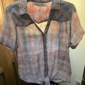 Paper crane button up